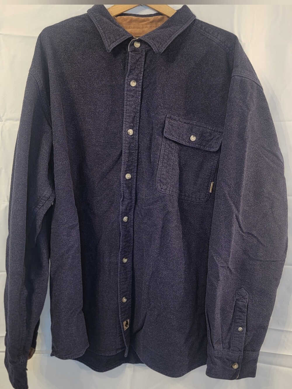 Legendary Whitetails - Fleece Long Sleeve Shirt, Dark Blue, 2XL